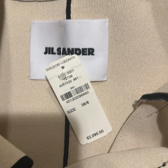 Jil Sanders Colorblock Cap-Sleeve Top Bergdorf New - Picture 2 of 2